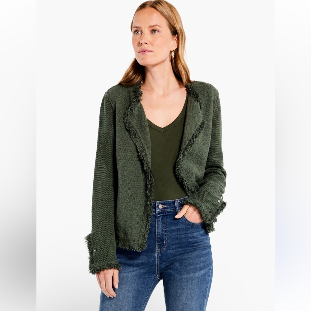 NIC+ZOE Olive Textured Blazer